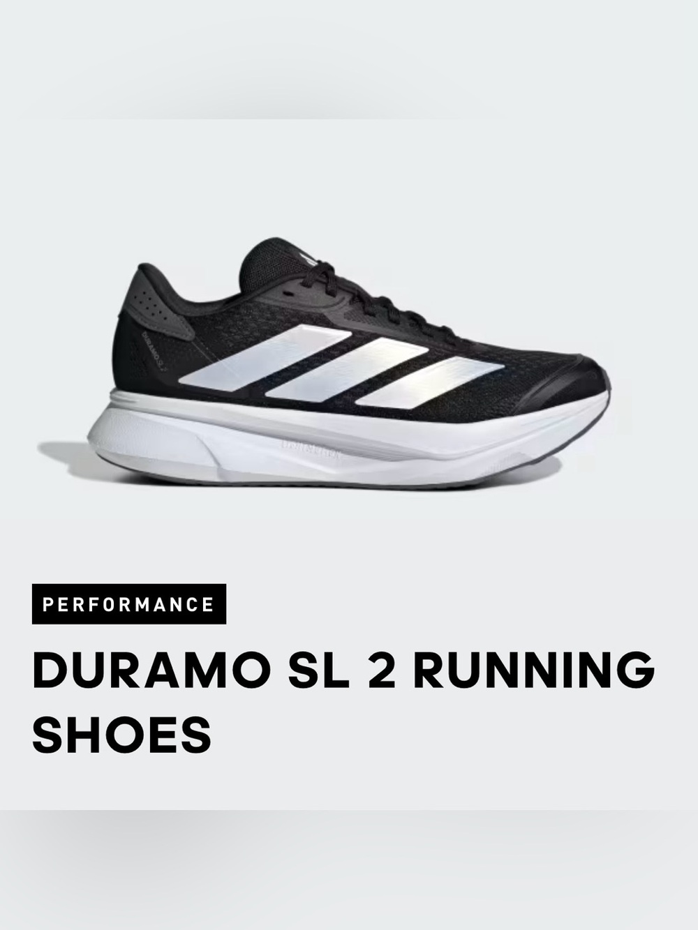 Adidas Women’s Duramo SL2 Running Shoes EUC Black shoes/white stripes size 7